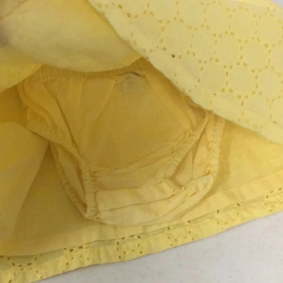 NWT Janie & Jack 6-12M Yellow Eyelet Dress - Picture 5 of 7